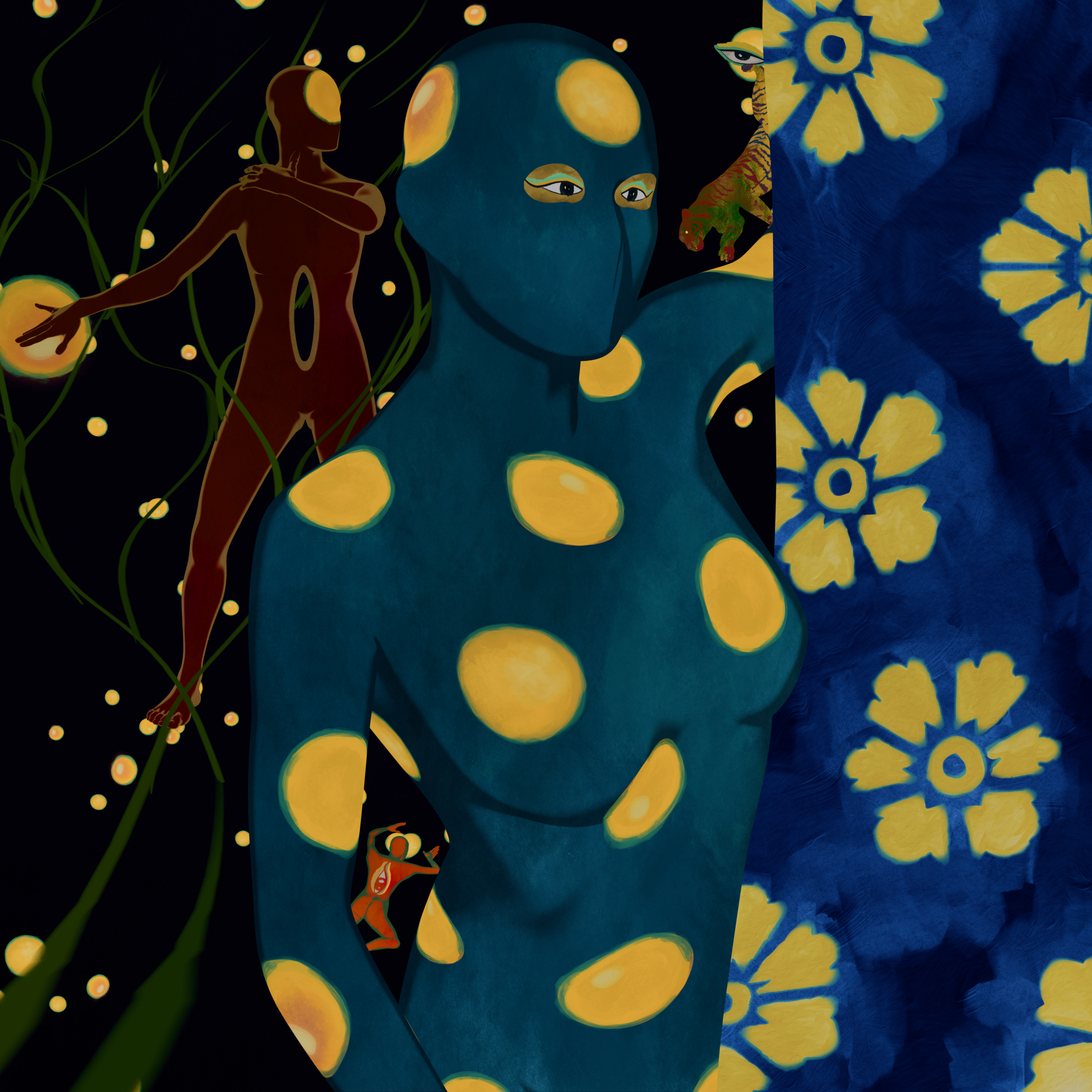 RECREATION OF: _ Ghost of Canoe Lake, 2023, Marcel Dzama.